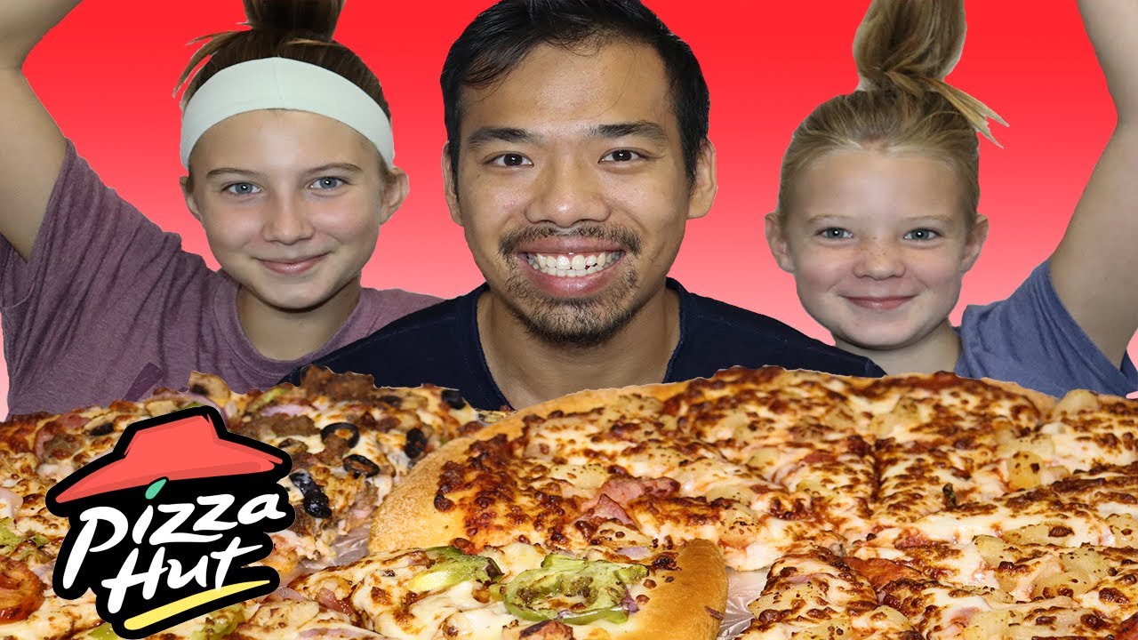 Pizza Hut Mukbang - Super Supreme, BBQ Chicken, Grilled Chicken Arrabbiata, and Hawaiian!