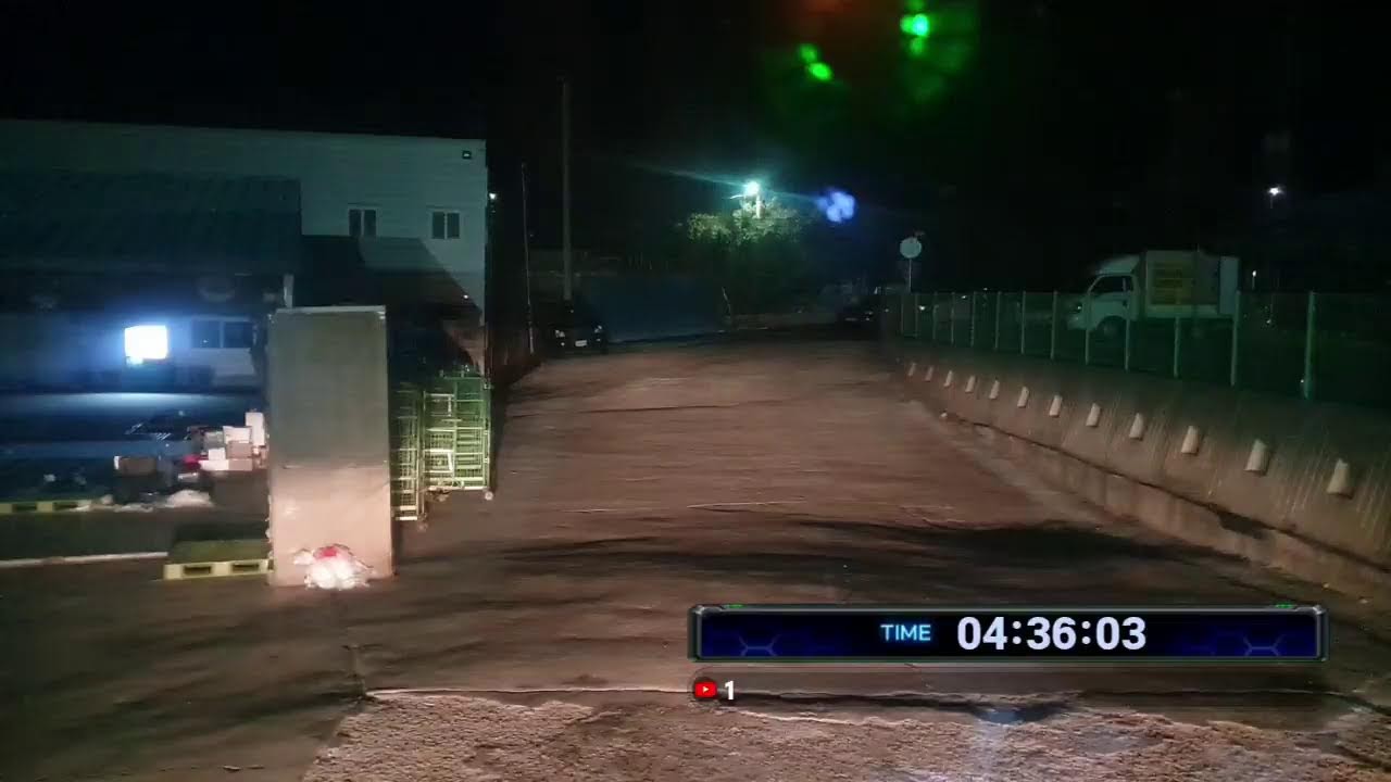 유로트럭 트레일러 드라이브 방송 택배  운송  여수 가즈아 Container Trailer 40FT Drive Livestreaming