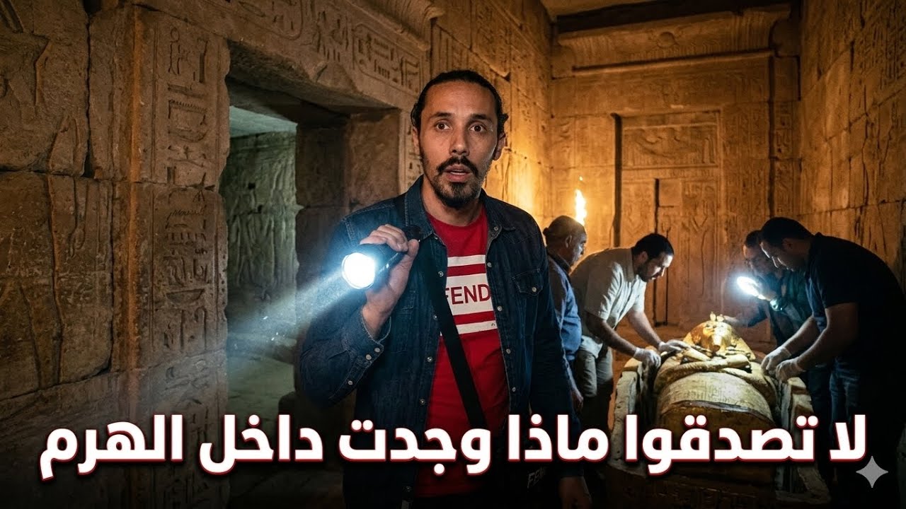 دخلتُ إلى داخل الهرم الأصغر… ما رأيته في الداخل لا يُصدق! 😱�