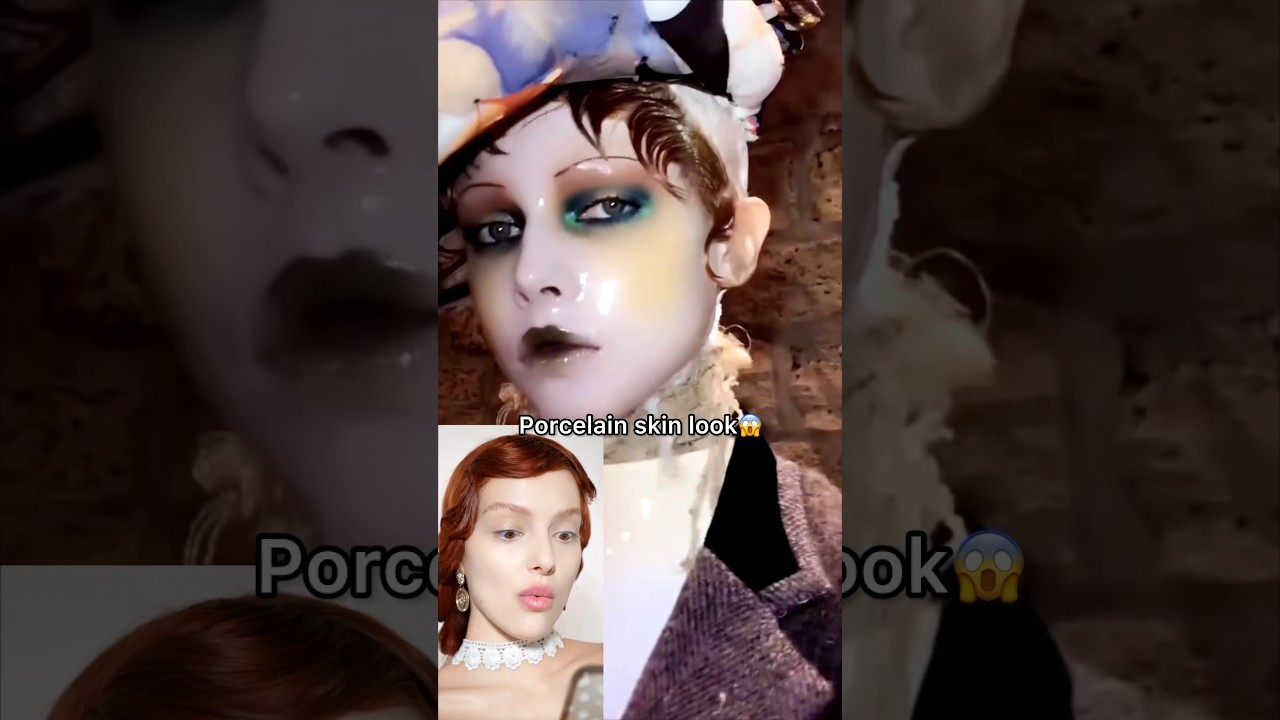 Porcelain skin look?? Let&rsquo;s try it!#makeup #molchanovamua