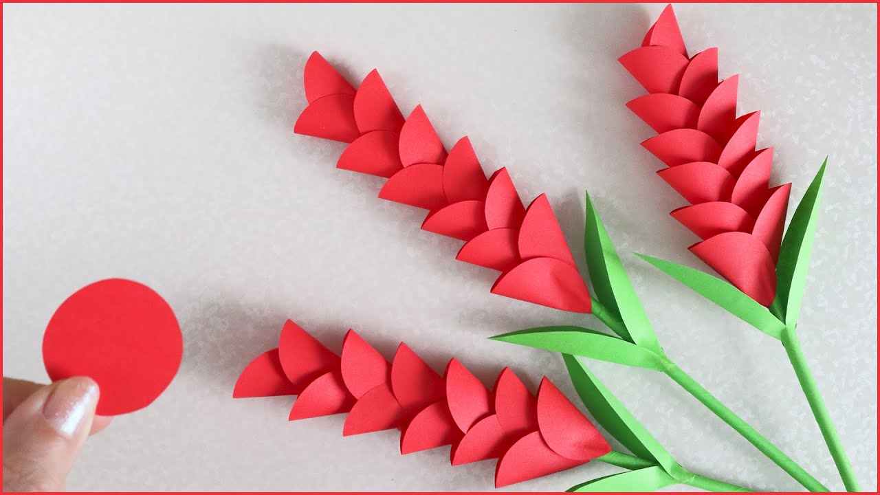 🌹 Paper flowers 🌹 Как сделать цветы из кружков/Оригами