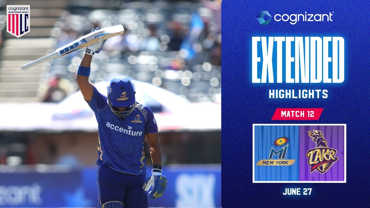Cognizant Extended Match Highlights | MI New York vs LA Knight Riders | Match #12