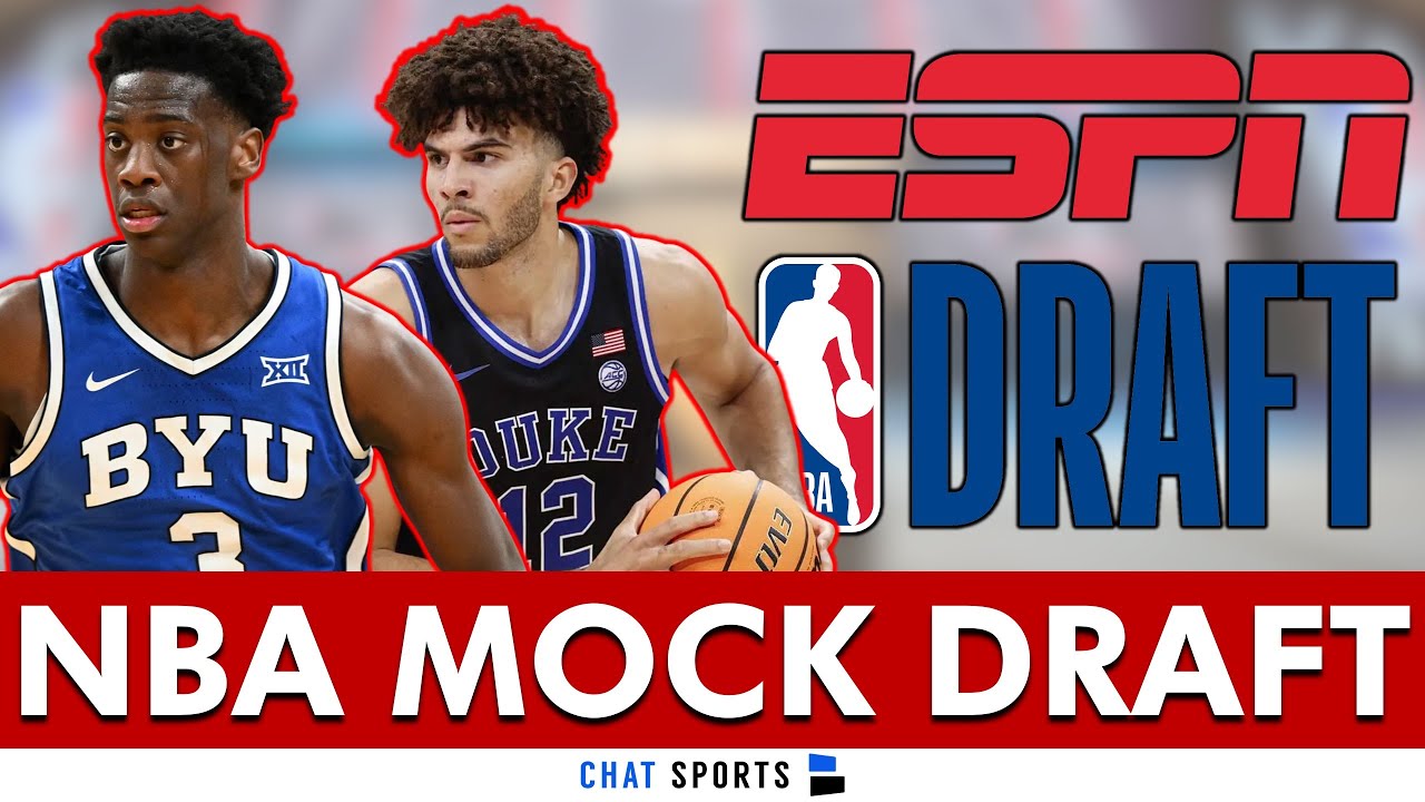 ESPN 2026 NBA Mock Draft: 1st Round Projections Ft. Darryn Peterson, AJ Dybansta & Cam Boozer