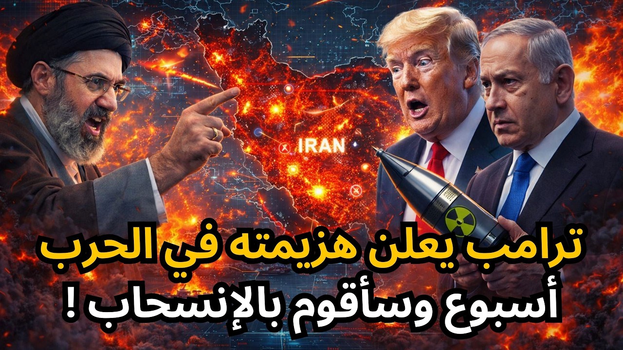 🔴ترامب يعلن هزيمته في حرب إيران ويقول انه سينسحب في أسبوع وإسرائيل تتورط في لبنان بعد إعتراض أوروبي
