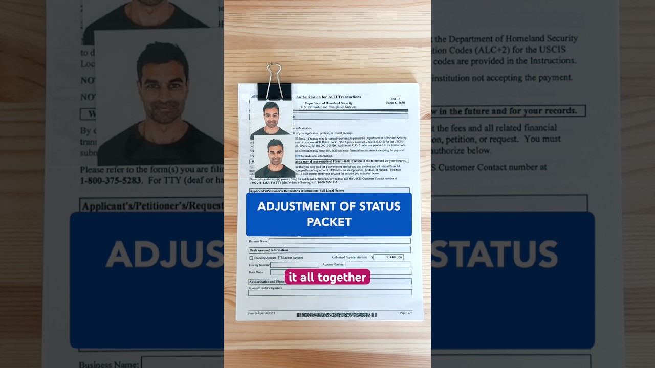 Пакет документов для изменения статуса! #uscis #greencard