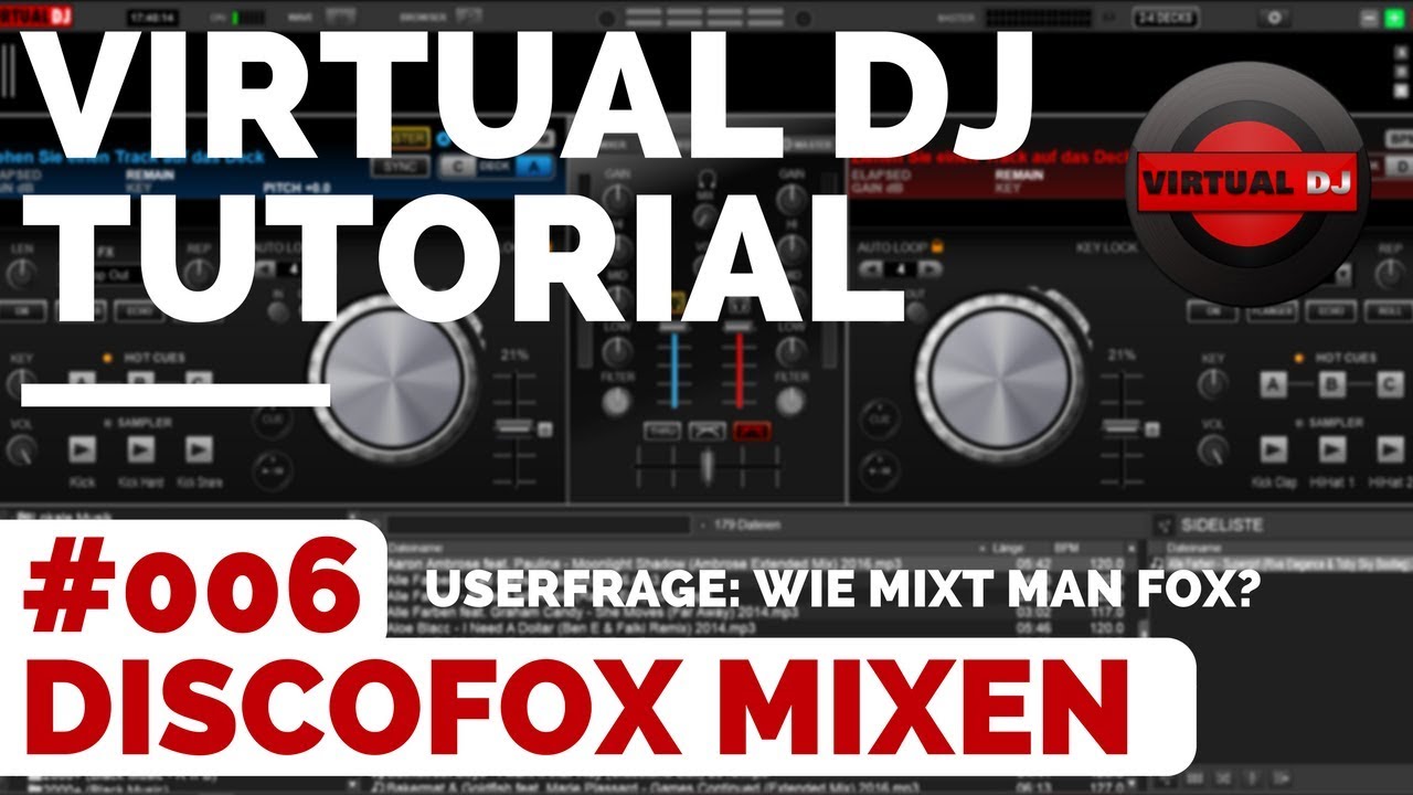 Virtual DJ Tutorial Deutsch | #006 Discofox mixen 🎧  DJ lernen Anfänger