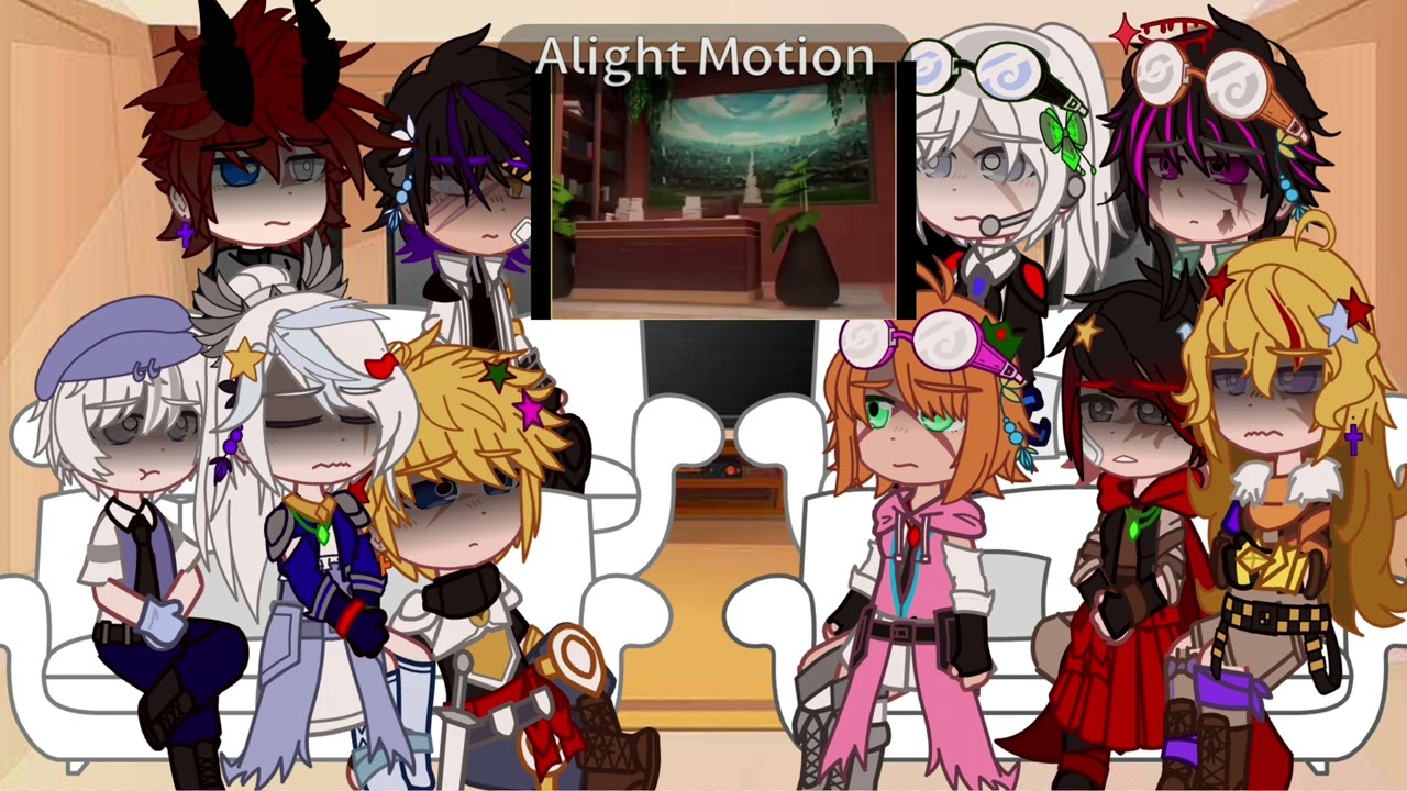 RWBY react to them//part 1//⚠️ My AU RWBY⚠️