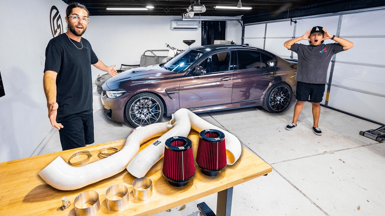 This Intake Makes WILD Turbo Sounds 😳 BMW M3 Front Mount Intakes