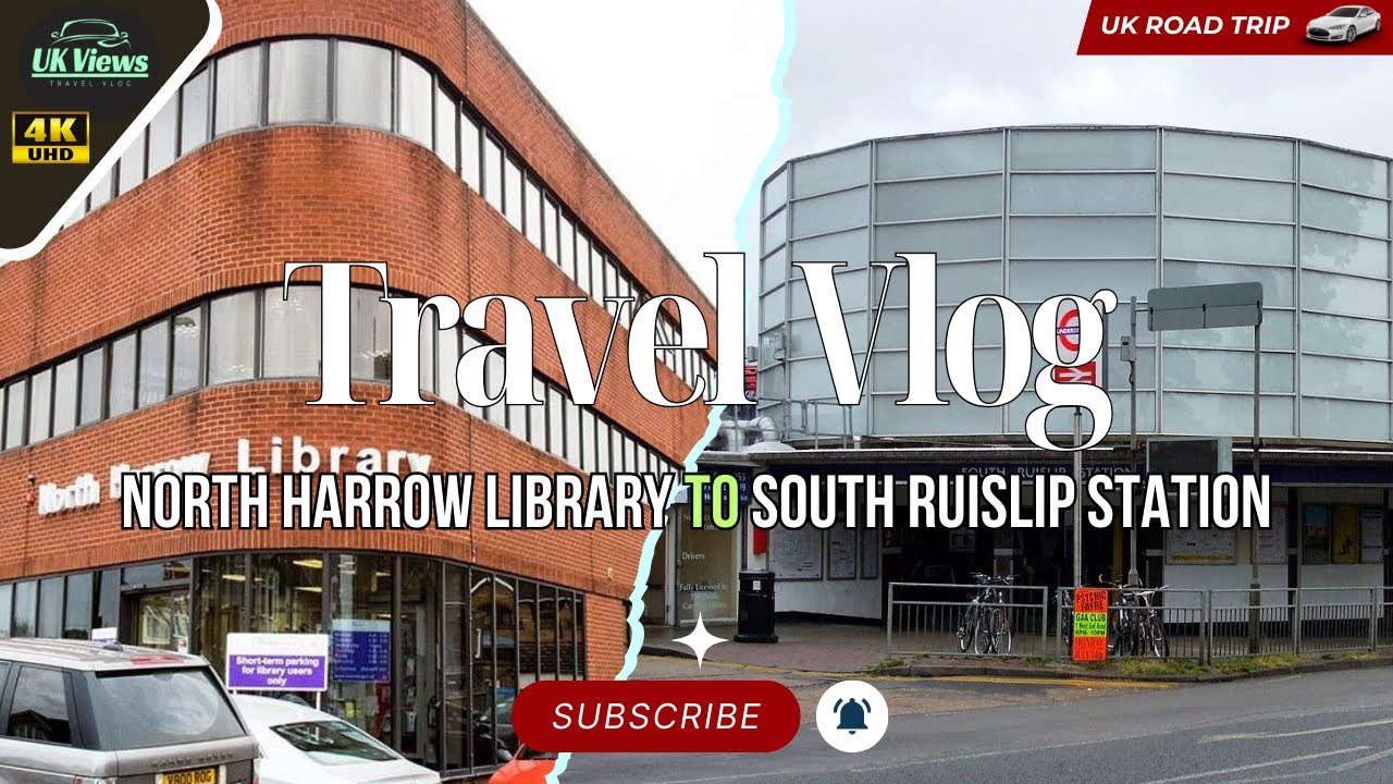 Driving from North Harrow Library to South Ruislip Station VLOG