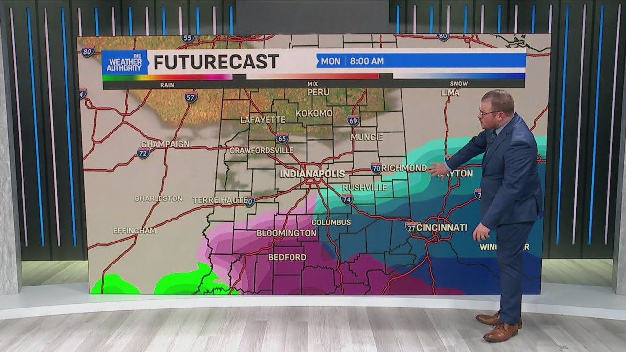Light accumulating snowfall to return to central Indiana