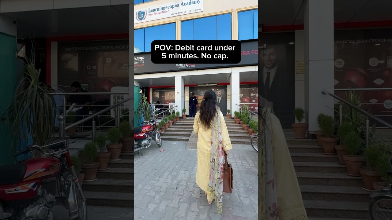 Get your free debit card under 5 minutes | Mobilink Bank