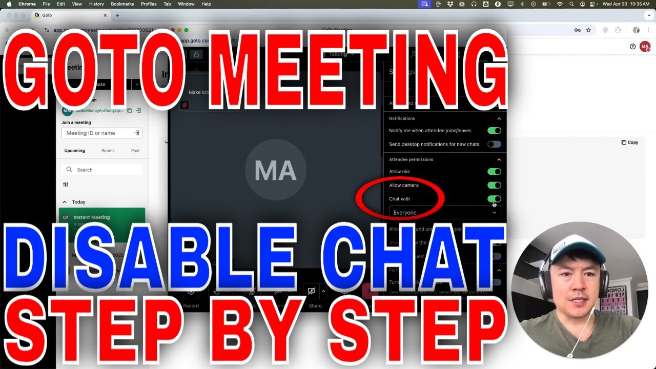 ✅  How To Disable Participant Chat In GoTo Meeting Webinar🔴