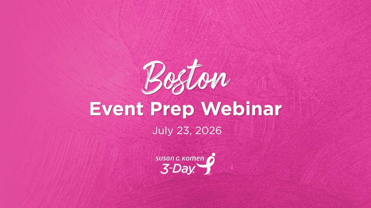 Boston Event Prep Webinar: July 23, 2026