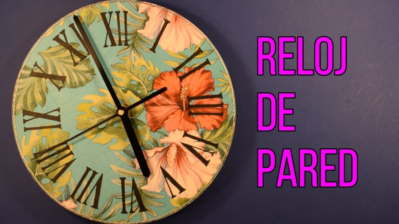 Cómo hacer un reloj artesanal de pared
