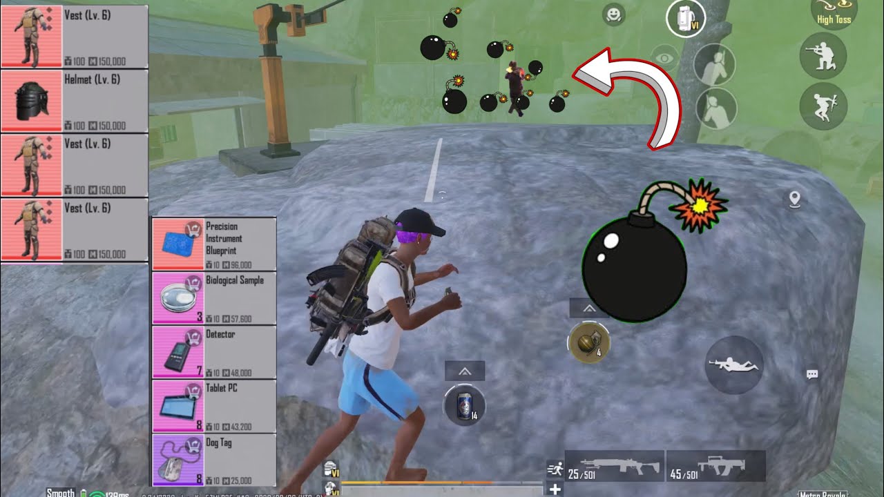 Grenade Rain At Enemies In Redzone Solo Vs Squad Metro Royale Mode Gameplay
