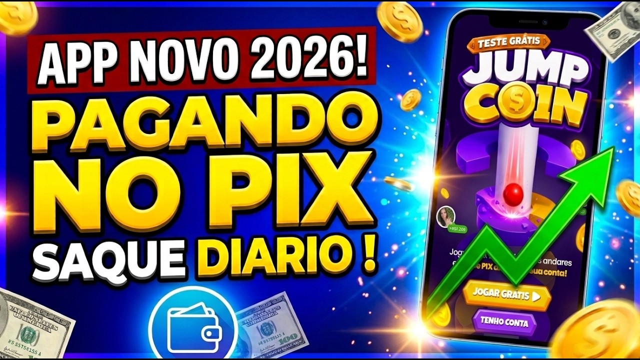 NOVO APLICATIVO PAGANDO NO PIX - ESSE E O MELHOR APLICATIVO PARA GANHAR DINHEIRO EM 2026