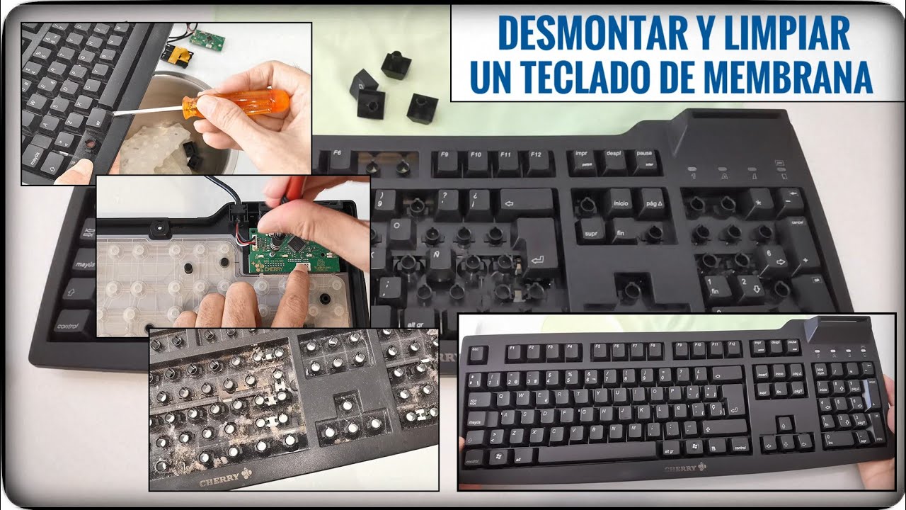 ⌨️Cómo desmontar y limpiar un teclado de ordenador. Test online de teclado.