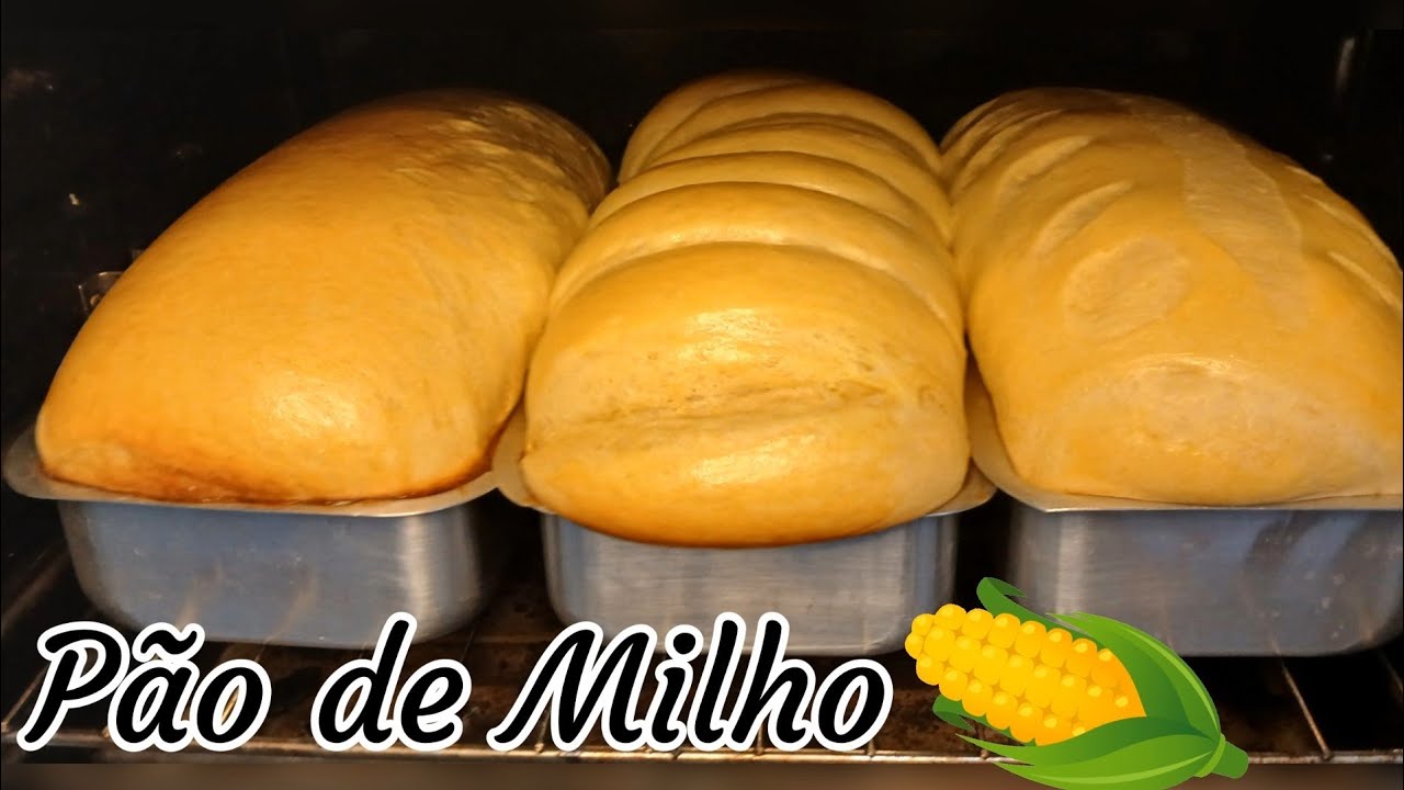 PÃO DE MILHO🌽 O pão mais fofinho que já fiz!! 