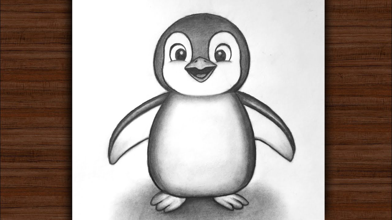 Cute Penguin Drawing | Very Easy Step by Step for Beginners