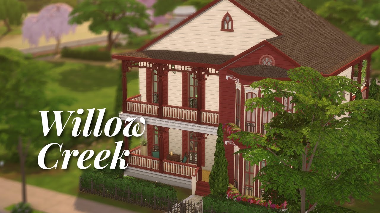 Une grande maison pour 2 simettes incroyables 🚃 Willow Creek - Les Sims 4