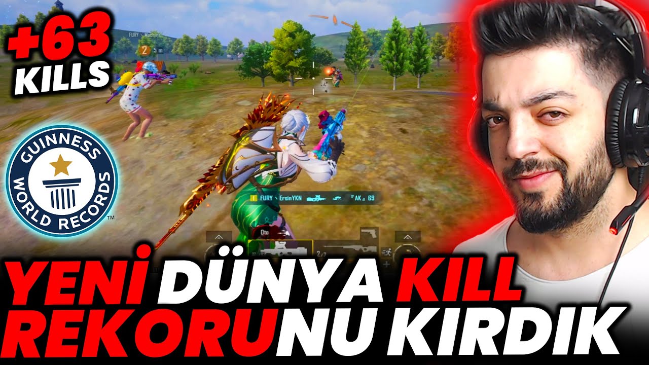 +63 KILLS !! MODUN YENİ DÜNYA KILL REKORUNU KIRDIK !! PUBG Mobile