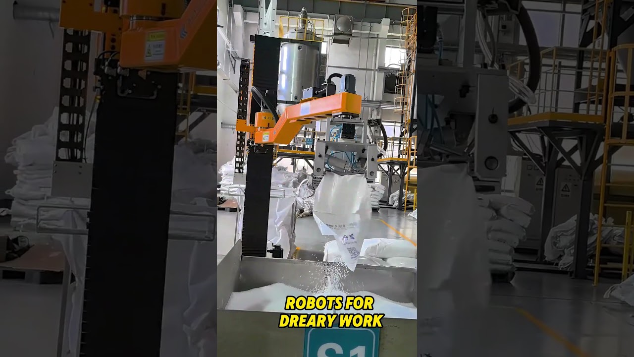 Robot For Dreary Work 😎 #palletizer #depalletizing #depalletizer #palletizing #automation