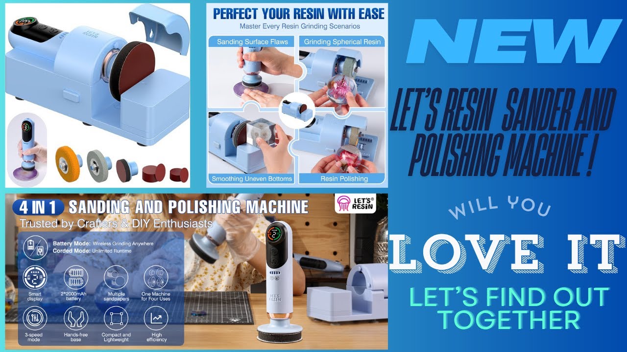 #496 Introducing the new sander and polisher from let's resin! ALWAYS WEAR YOUR PPE@LET'S RESIN
