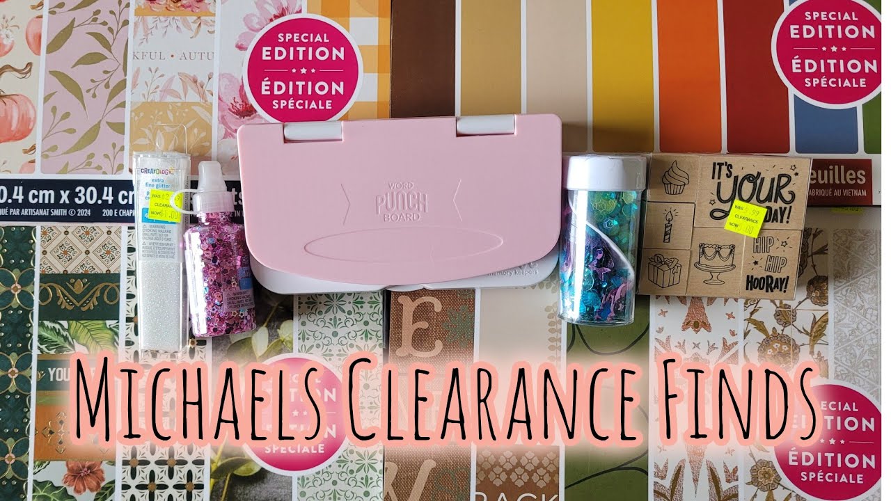 Come see what I got from Michael's | Clearance Finds | Shop with me | Craft Haul |