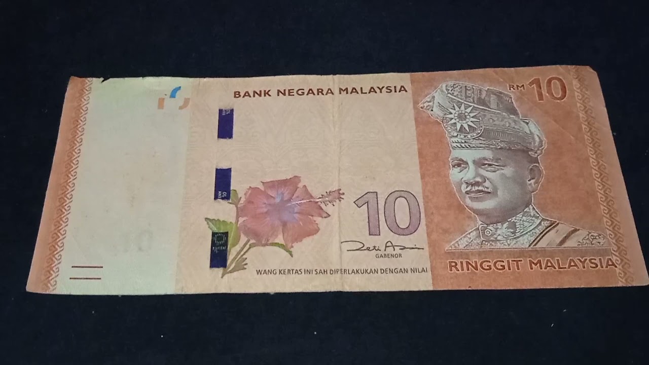 10 RINGGIT BANK NOTE OF MALAYSIA