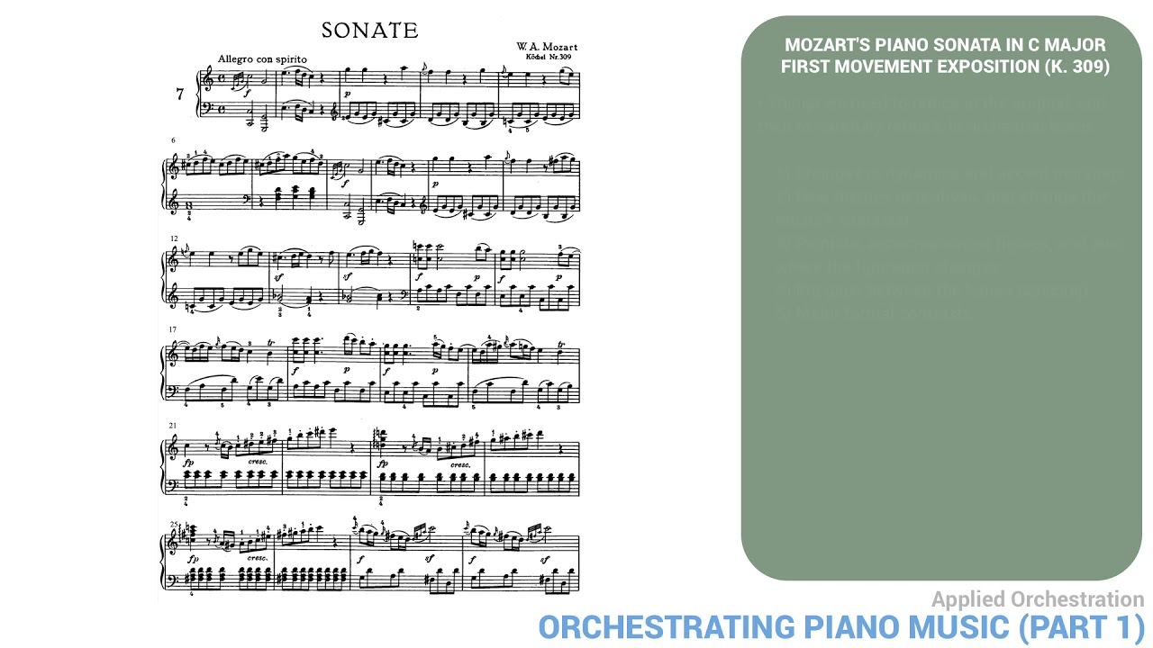 Applied Orchestration #15 - transcribing piano music for orchestra, part 1