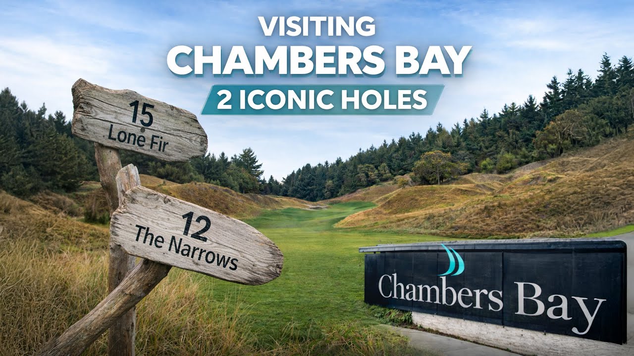 Visiting Two Iconic Chambers Bay Golf Holes | Golftics x The Tee Box