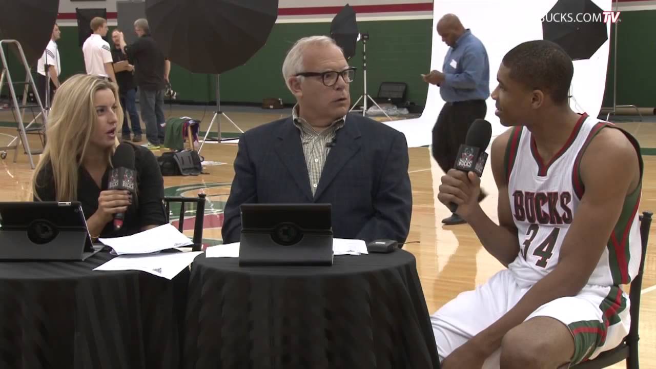 Giannis Antetokounmpo Interview   Milwaukee Bucks Media Day 2014