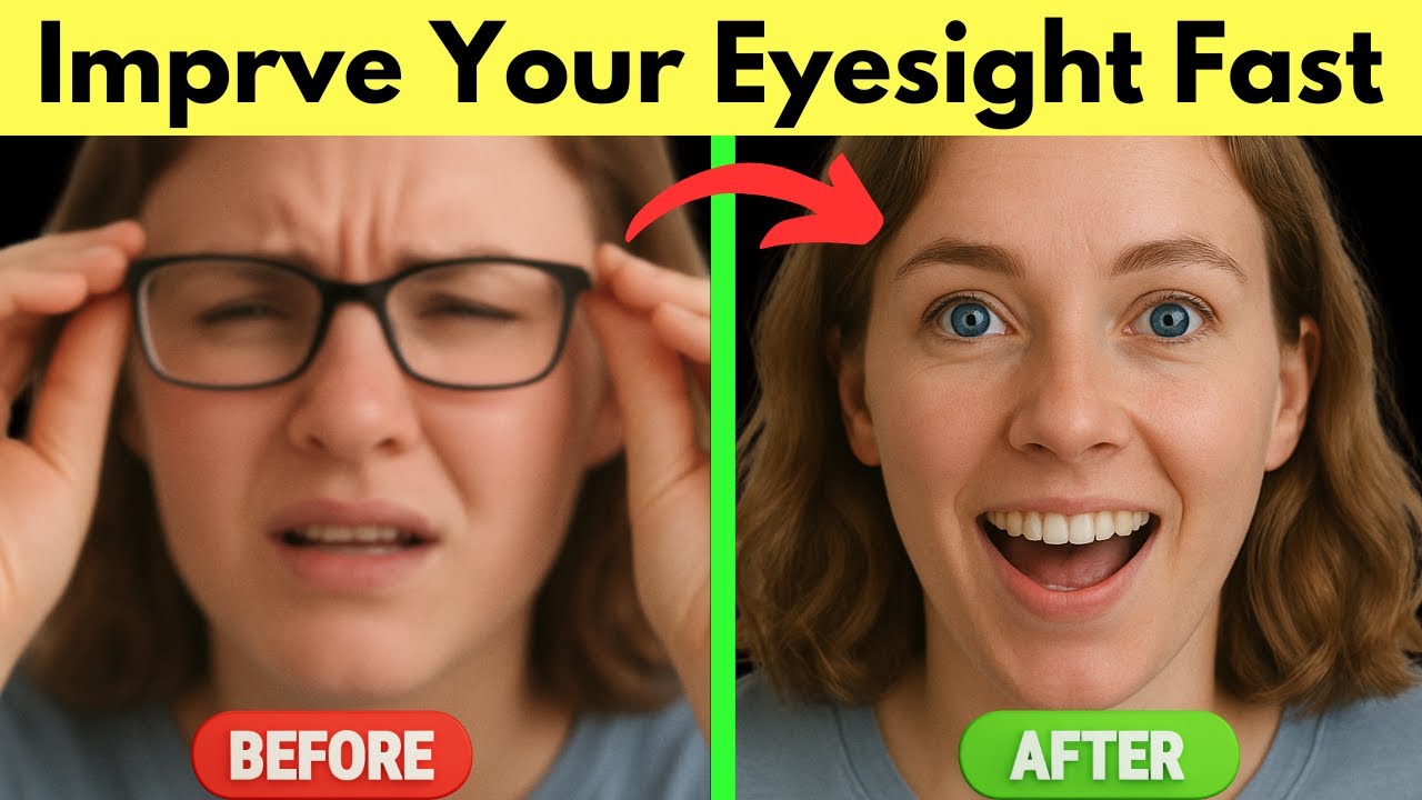 👁️💪 Improve Your Eyesight Naturally at Home | No More Glasses! 🏠✨