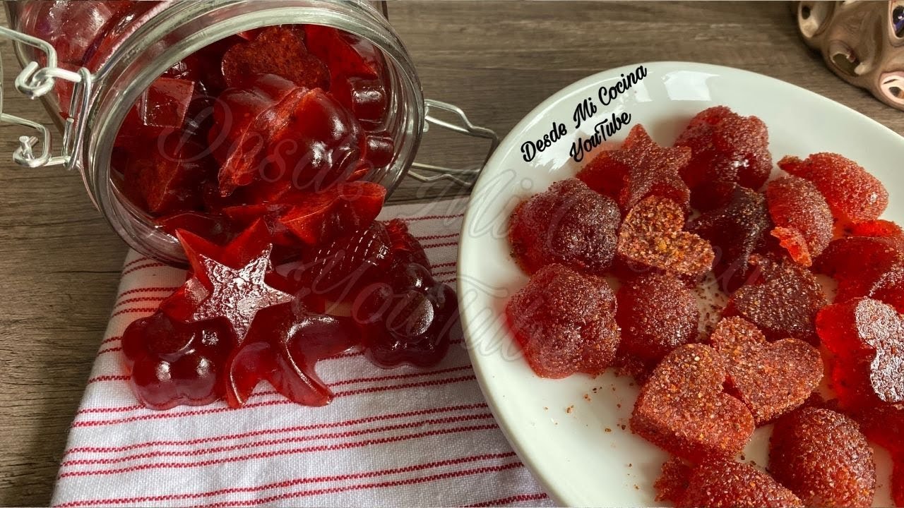 GOMITAS CASERAS -con Chamoy- *Super facil* || DESDE MI COCINA by Lizzy