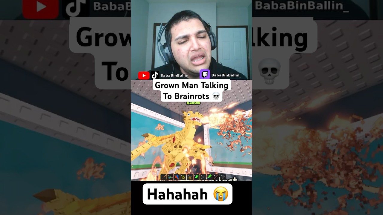 Grown Man Talking To Brainrots 😭💀