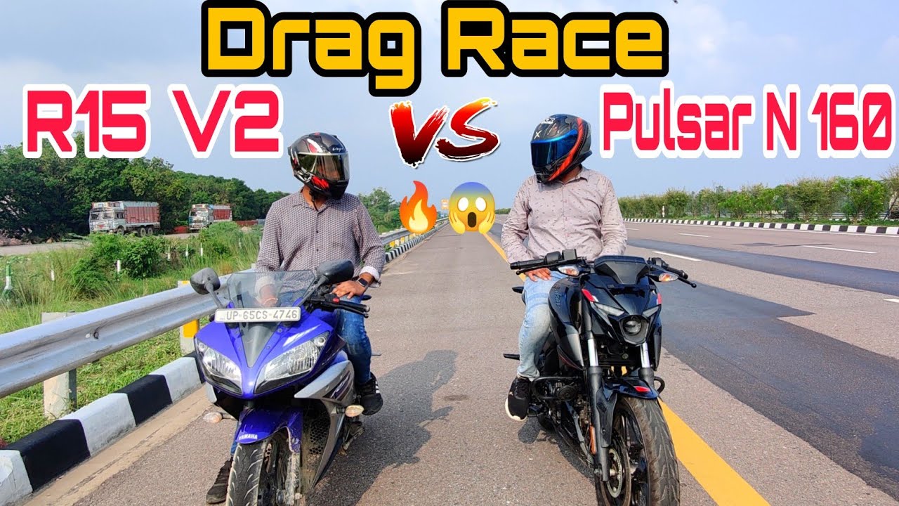 Pulsar N160 vs Yamaha R15 V2 |N160 Drag Race | Top Speed  | Long Race