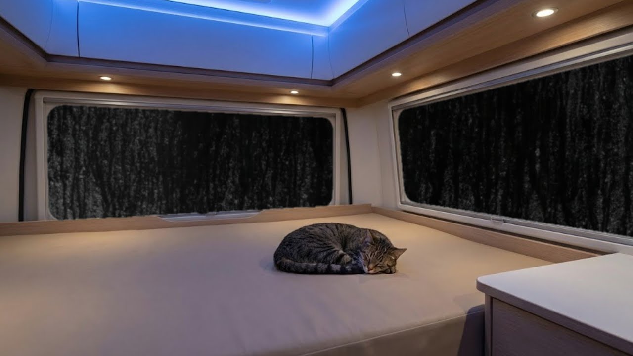 Cozy Van Life Rain Sounds 🌙 Relaxing Night Rain for Sleep