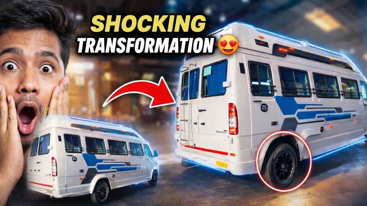 Force Traveller Ka Dangerous Makeover Complete Modified Van Tour/Luxury Traveller Full Interior Tour