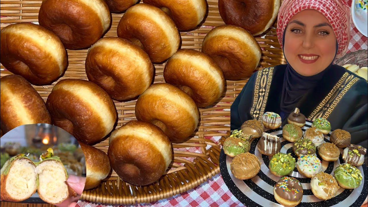 طريقة جديد لتقطيع الدونات بدون قطاعه يطلع شكله مرتب وغدا يوم الجمعه