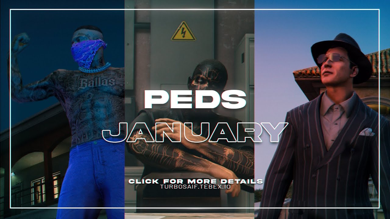 [CUSTOM PED] January Release (Gang, Lost MC & Mafia) FiveM GTA 5 RP