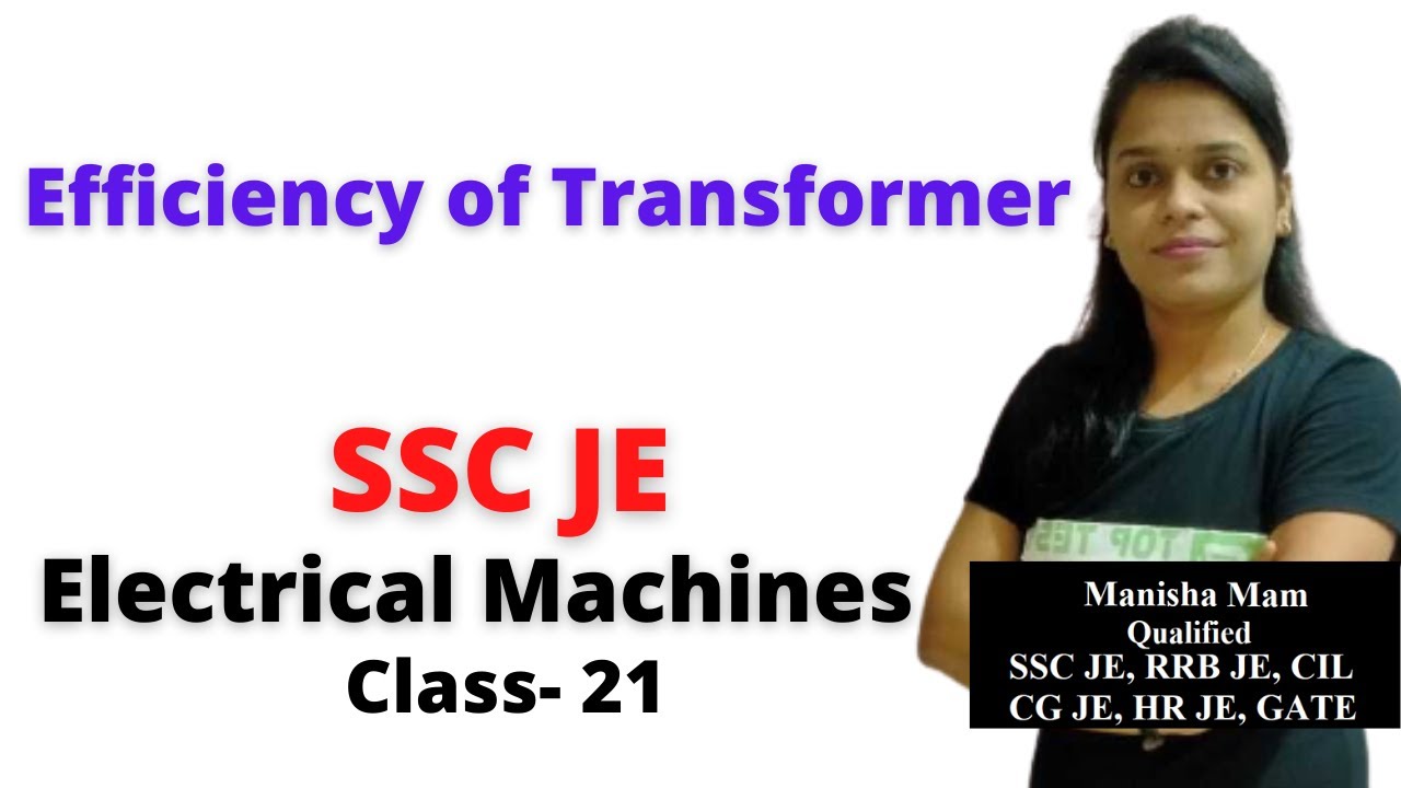 Efficiency of Transformer in Hindi, Electric Machine SSC JE Class- 21