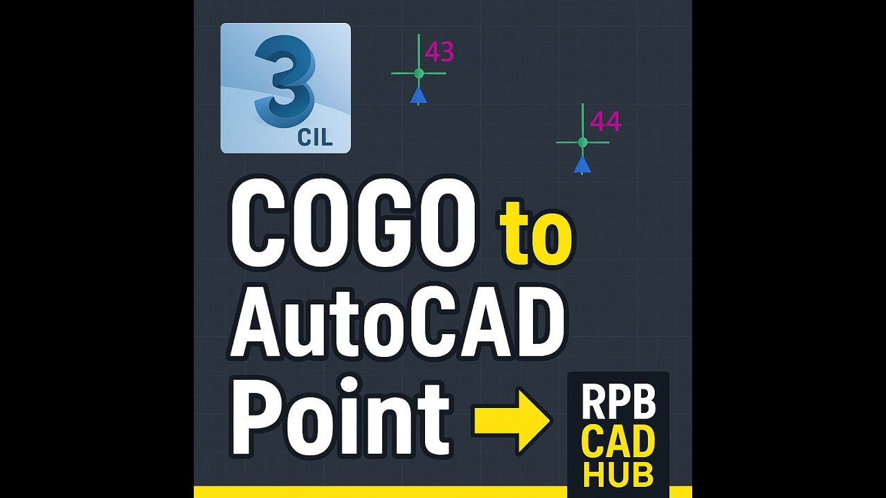 How to Convert COGO Points to AutoCAD Points in Civil 3D