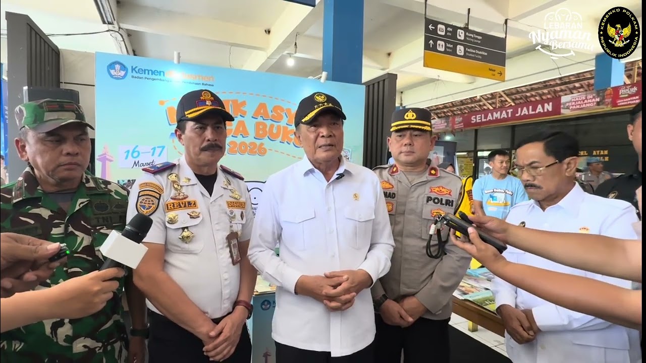 Pastikan Kesiapan Layanan Mudik Lebaran, Menko Polkam Tinjau St. Gambir dan Tm. Kampung Rambutan