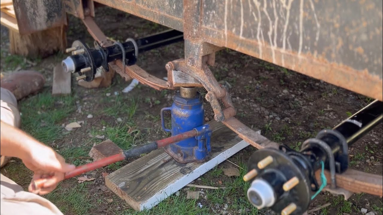 How to install new Trailer Axles