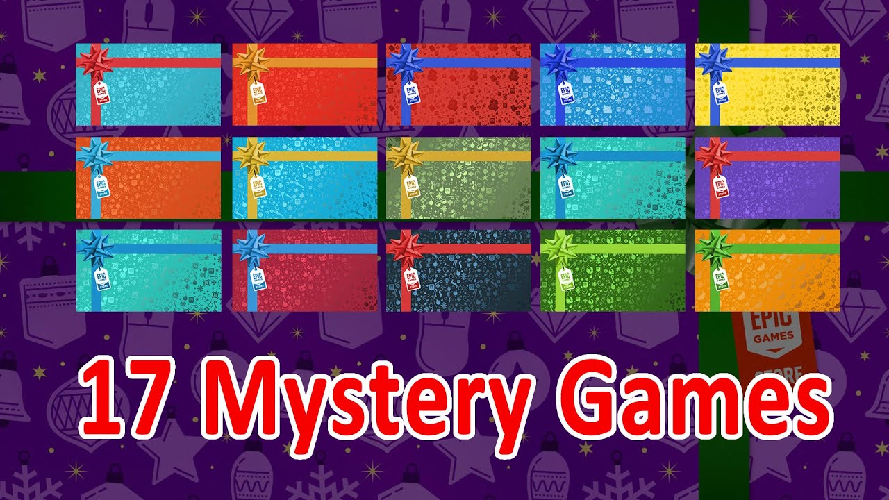 How many FREE Mystery Games we get from Epic in December 2025?