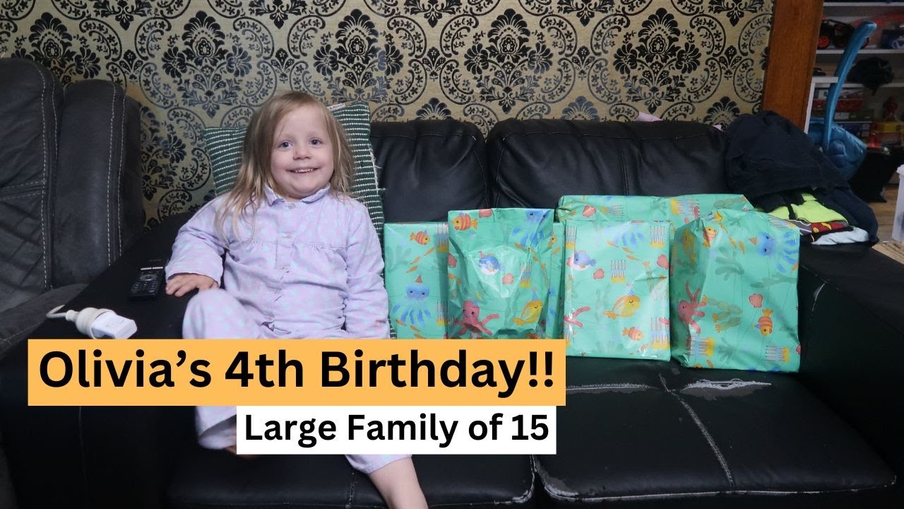 OLIVIA'S 4TH BIRTHDAY | Large Family of 15
