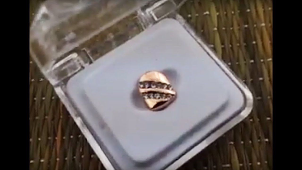 14k Rose Gold Plated Single Cap  Backslash Grillz