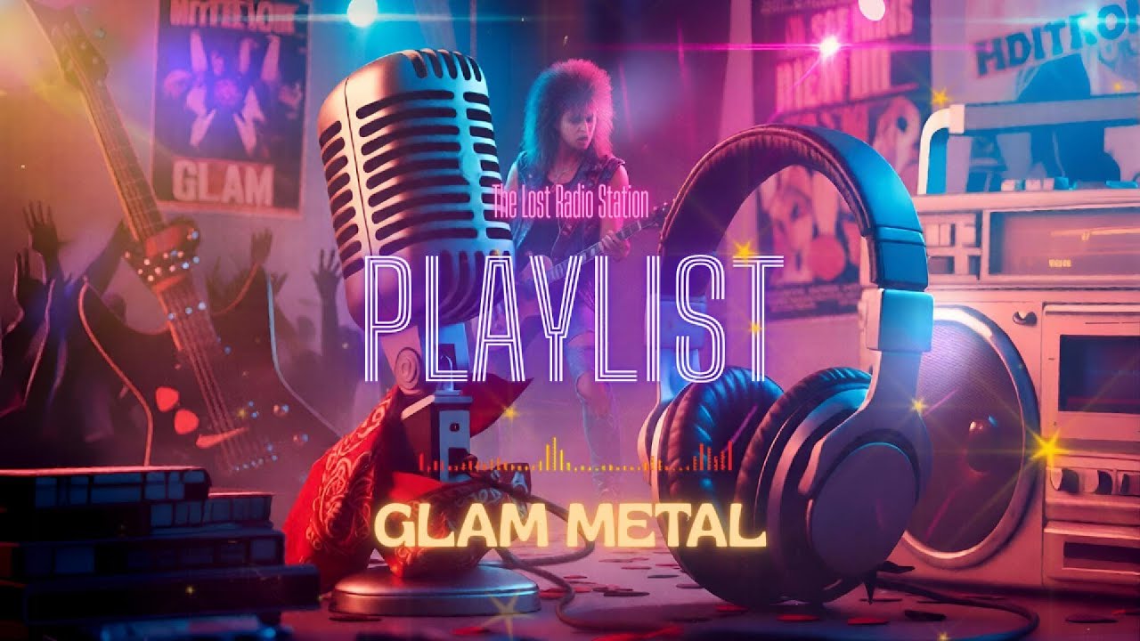 Playlist | Definitive Glam Metal | The Lost Radio Station 📻