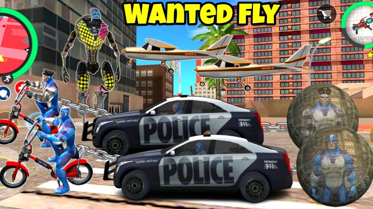 New Wanted Fly Mission in Rope hero Vice Town | Rope Hero Vice Town | New Mission | Gamer Blasty