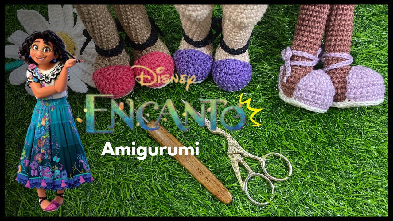 Sapatinho amigurumi Madrigal